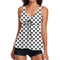thumbnail image 1 of Tankini Swimsuits for Women Two Piece Print Tank Top With Boyshorts Tummy Control Swimming Bathing Suits, 1 of 5