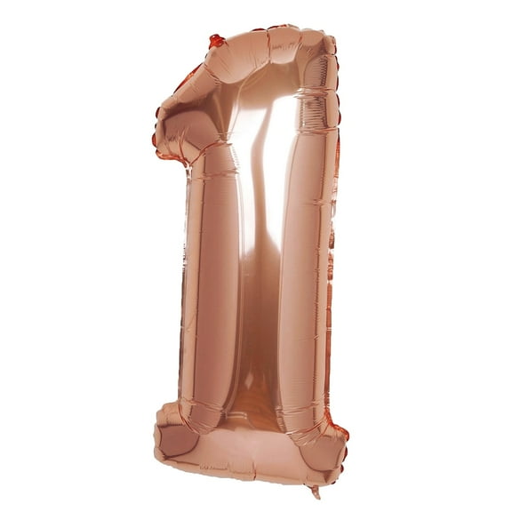 Efavormart 40" Rose Gold Mylar Foil Helium Number Balloons Party Wedding Decorations Graduation New Year Party- 1