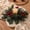 C, variant on Festive Simulated Holly Wreath with Red Berry Candle Holders - Cozy Holiday Centerpiece for Indoor Displays, Perfect for Living Rooms, Entryways, and Showcase Cabinets