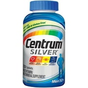 Centrum Silver Men Multivitamin/Multimineral Supplement Tablet, Vitamin D3, Age 50+ (250 Count)