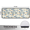 thumbnail image 5 of Kitchen Rugs Sets Of 2,Pioneer Flower Floral Print Pattern Anti Fatigue Kitchen Mat Rugs Non Slip Washable,Decorative Kitchen Floor Mats for Kitchen,Sink,Laundry,17"x47"+17"x47", 5 of 5