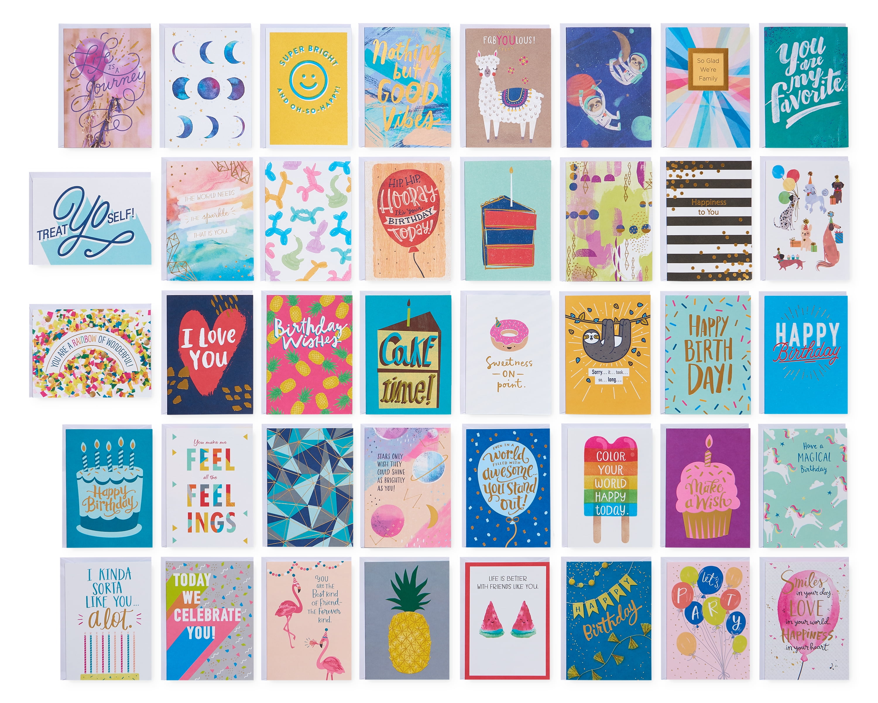 American Greetings Deluxe Birthday Card Assortment, Bright & Cheerful ...