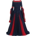 thumbnail image 5 of Women Medieval Victorian Dresses Pirate Skirt Renaissance Fairy Elf Dress, 5 of 8
