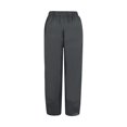 thumbnail image 2 of IDALL Capri Pants for Women Linen Pants Women Women Pants Casual Summer Elastic High Waist Straight Leg Wide Leg Cropped Pants Lounge Pants Women Summer Pants Gray 3XL, 2 of 8