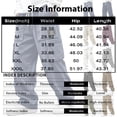 thumbnail image 2 of Vxararl Men Wide Leg Corduroy Cargo Pants, Loose Casual Street Trousers, Elastic Drawstring Waist Multi‑Pocket Pants for Fall & Winter Wear Royal Blue XL, 2 of 7