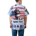 thumbnail image 5 of My Favorite Shih Tzu Calls Me Dad. Happy Father's Day Hawaiian Shirt Breathable Summer Unisex Merch Lion Dog Lover Gifts - 00005, 5 of 6