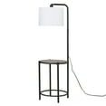 thumbnail image 3 of Mainstays 54-inch Mid-Century Style Floor Lamp, with Faux Wood Finished Table, 3 of 7