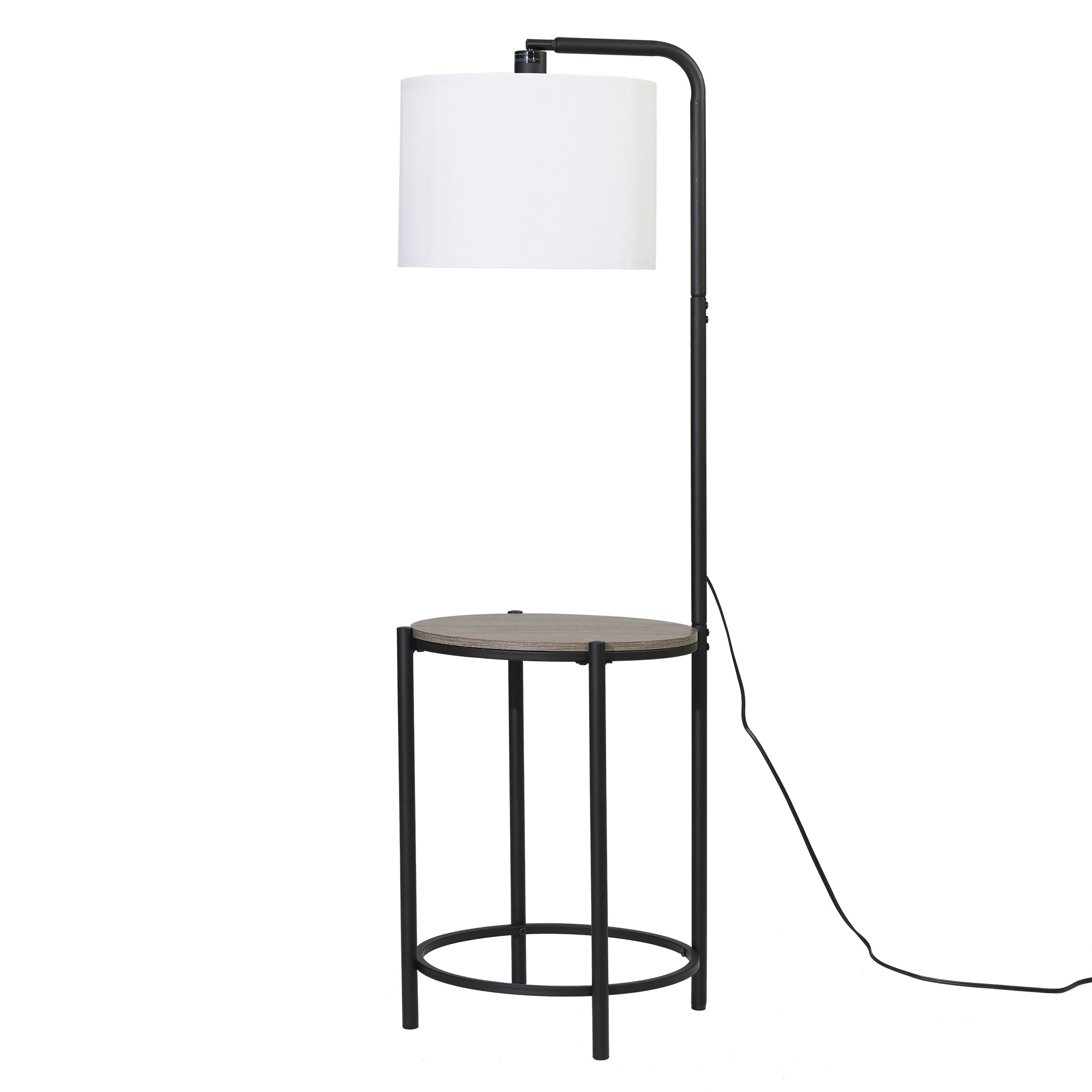 Mainstays 54" Mid-Century Floor Lamp with Table photo 3