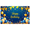 2A, variant on Blue Background Happy Birthday Banner with Balloon Star and Firework Elements Party Decoration Photography Props for Birthday Party Celebration Event Decor Backdrop