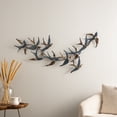thumbnail image 2 of DecMode Blue Metal Flying Flock Of Bird Wall Decor, 2 of 15