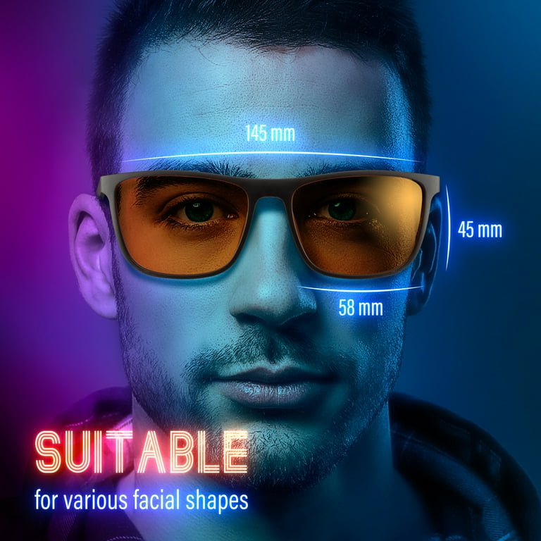 Bloomoak Blue Light Blocking Glasses Gaming Glasses Suitable for Screens Games TVs Mobile Phones
