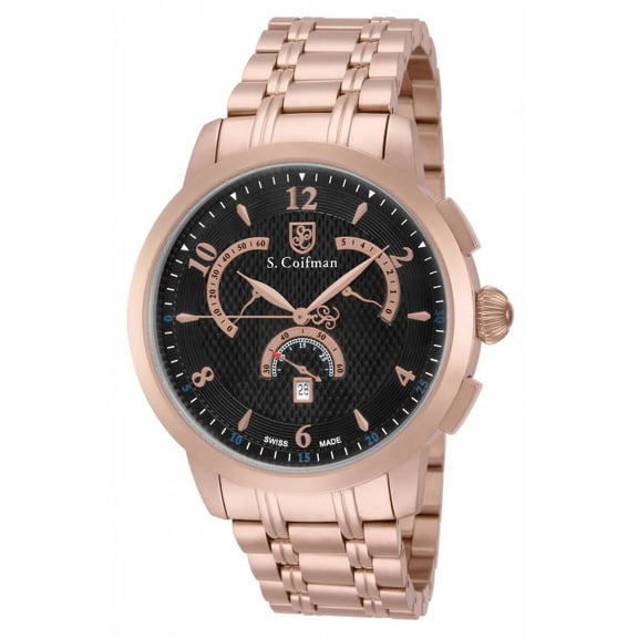 Men's SC0240 Quartz Multifunction Black Dial Watch