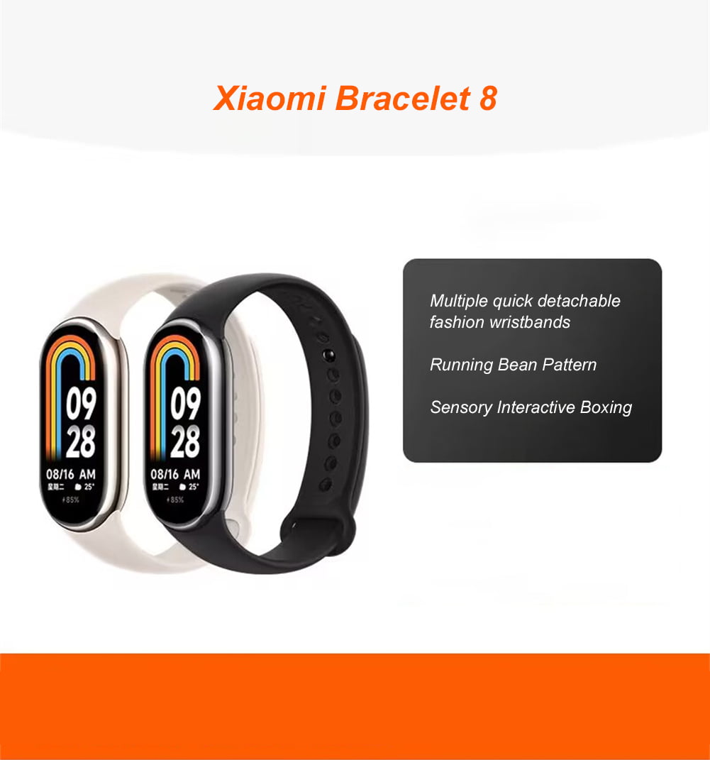 Xiaomi Mi Band 8 Pulsera inteligente impermeable Pantalla Amoled Miband 8  Blood Oxygen Fitness Traker