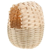Soimiss Handwoven Bamboo Bird Nest for Cage Decoration and Bird Resting Place