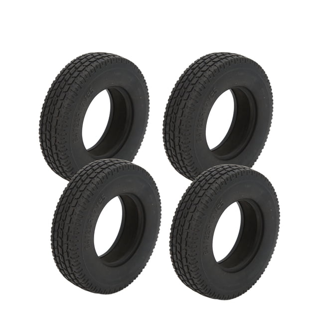 Pneus avant et Arrière RC, Pneus de Roue avant et Arrière Durables de Haute Performance 4pcs Exquis pour Remorque 1/14 RC