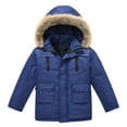 thumbnail image 5 of Boys Girls Winter Coats Girls Warm Hooded Jacket Clothes Puffer Jacket Snow Overcoats Zipper Coat Outwear, 5 of 6