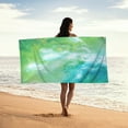 thumbnail image 4 of Dmlowu Beach Towel 30x60" Luxury Soft Microfiber Beach Towel Lightweight Beach Blanket Sandproof Pool Towels for Swimming Pool Camping Beach Vacation Essentials, 4 of 5