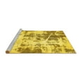 thumbnail image 2 of Ahgly Company Machine Washable Indoor Rectangle Abstract Yellow Modern Area Rugs, 3' x 5', 2 of 4