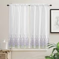 thumbnail image 3 of Purple Floral Vintage Lavender Curtain Home Decoration Living Room Short Curtains Window Treatments For Kitchen Bedroom, 3 of 6