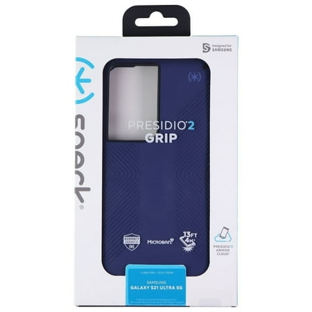 Speck - Presidio2 Grip Case for Samsung Galaxy S21 Ultra 5G - Blue