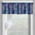thumbnail image 4 of Ambesonne Abstract Valance & Curtain, Ocean Inspired Paisley, 55"x36", Purple Blue, 4 of 6