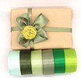 thumbnail image 4 of Cinta de satén de grogrén verde musgo para embalaje de regalo, decoración de fiesta de Navidad hecha a mano, bricolaje, 16, 25, 38 MM, 5 yardas, 4 of 4