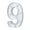 9, variant on Homeer Decorative Light Decorative Lamp Digital Number Light Decorative Light - Glowing Plastic LED Marquee Light Up Letter GRAD 2023 Graduation Party Decor