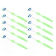 thumbnail image 2 of 10 raspadores de lengua de silicona, diseño ergonómico, para refrescar el aliento, elimina la placa dental y limpia la lengua y la boca, color verde., 2 of 14