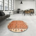 thumbnail image 4 of Ahgly Company Machine Washable Indoor Rectangle Abstract Grapefruit Red Area Rugs, 4' x 6', 4 of 7
