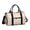Geometric Triangle Pink Pattern, variant on Geometric Triangle Pink Pattern Gym Bag with Shoe Compartment, Weekender Bag with Wet Pocket and Trolley Sleeve, Durable Gifts Ideas for Christmas Birthday,17.3 X 11.8 X 7.5 Inches