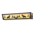 thumbnail image 4 of Meyda Tiffany 200615 Moose At Lake 24" Wide Bath Bar - Bronze, 4 of 6