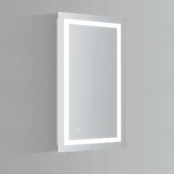 Modern Mirrors Zenith Lighted Bathroom Vanity Mirror with Diffused Dimmable Daylight LED Lighting