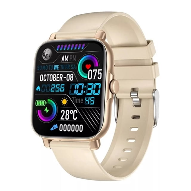 Reloj Inteligente Fralugio GT30 Notificaciones Sport Dorado