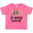 thumbnail image 3 of Inktastic My Memaw Loves Me Girl Owl Girls Baby T-Shirt, 3 of 5