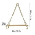 thumbnail image 2 of Awdenio Cotton Rope Decorative Rack Wall Wooden Frame Crafts Display Rack, 2 of 2