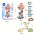 thumbnail image 2 of Bath Toys For Toddlers 1-3, Bathtub Toys For Kids Age 2-4, Toddler Bath Toys Contains 4 Stackable Cups And 2 Boats And 2 Whale Shaped Spoons, Best Shower Toys For Boys And Girls, 2 of 4