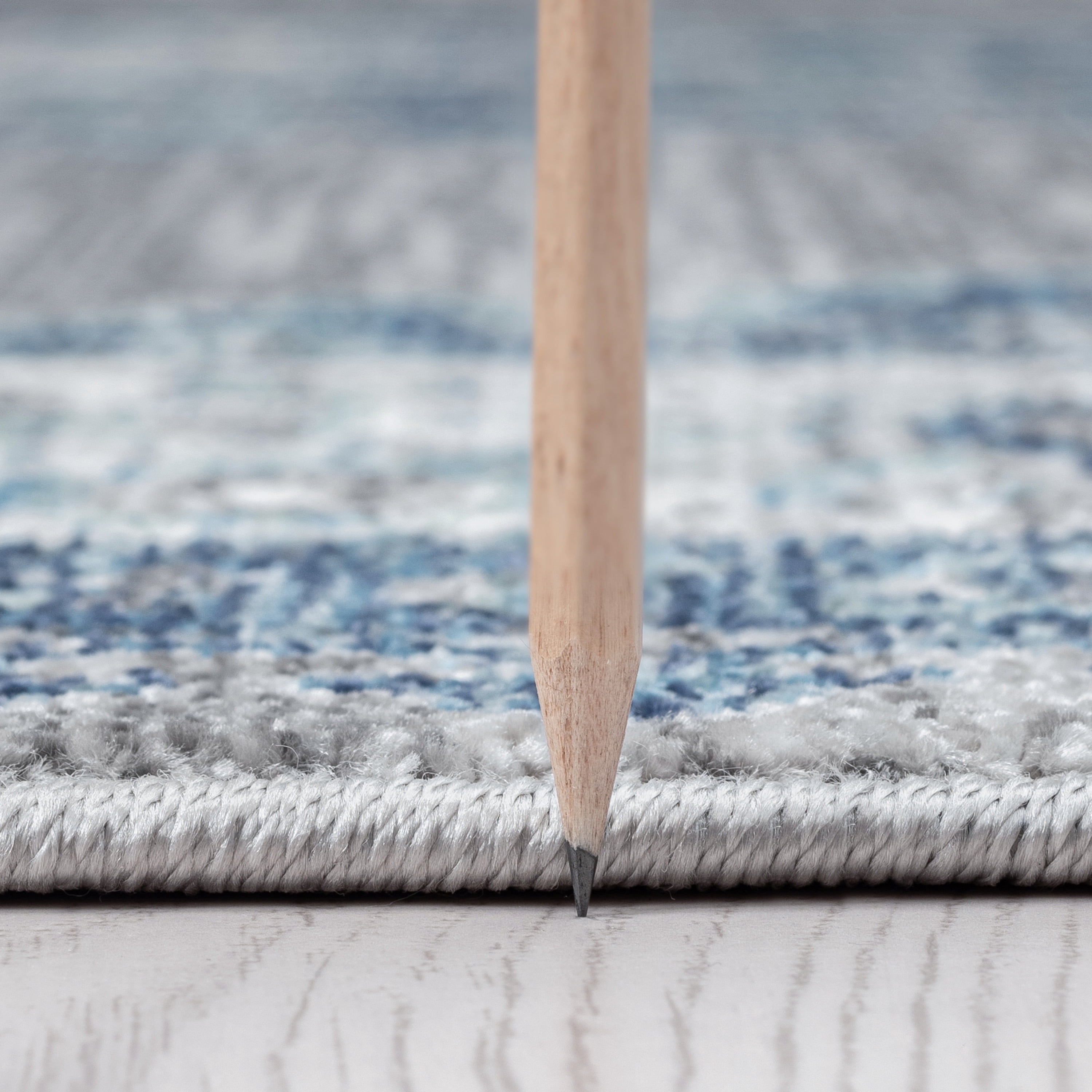 Bliss Rugs Oriental Area Rug, Medallion Indoor Rugs for Living Room, Dining Room, Bedroom | Gray/Blue, 5' x 8' (5'3''x7'3'')