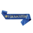 thumbnail image 1 of Fgnfyis I Graduated Sash Ribbon Graduation Stole Accessory Party Decoration Supplies for Graduate Celebration Blue, 1 of 2
