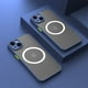 thumbnail image 1 of Funda magnética mate de lujo para iPhone, carcasa de carga inalámbrica Magsafe para iPhone 14, 13, 11, 12 Pro Max, Mini Plus, XS Max, XR, X Fivean unisex, 1 of 2