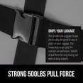 thumbnail image 3 of Correas de equipaje GORILLA GRIP, resistentes, ajustables, paquete de 2, negras, 3 of 9