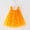 Orange, variant on Toddler Girls Sleeveless Star Moon Holiday Party Dress Dance Party Dresses Girls Party Dresses Size 2-3 Years