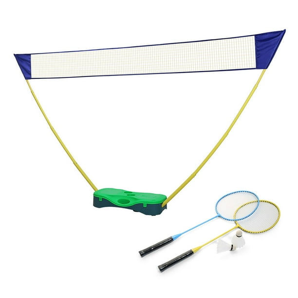 HLC 3 in 1 Outdoor Folding Adjustable Badminton Set,Tennis, Badminton, Volleyball Net with Stand