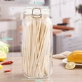 thumbnail image 3 of Transparent  Glass Snap Storage Jar Household Kitchen Sealed Jar Grain Storage Box Tea Tin Multi-purpose Containe, 3 of 3