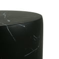 thumbnail image 5 of Zayden Outdoor Patio Round Accent Table, Concrete, Black Marble, 5 of 6