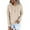Beige, variant on ManxiVoo Ladies Slim Fit Button Detail Hooded Sweatshirt for Autumn and Winter Comfort Wear L Size Beige