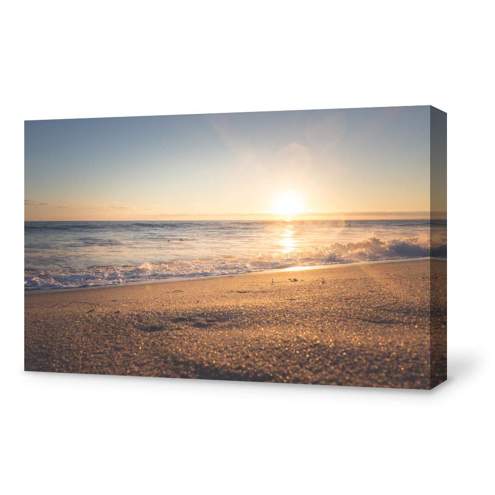Wall26 Canvas Wall Art Sunrise on Beach Modern Home Decor Canvas