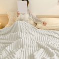 thumbnail image 5 of LHNFT Fleece Throw Blanket for Couch - Soft & Warm Fluffy Blanket, Decorative and Giftable Striped Blankets for Women, Men, 70x100cm, 5 of 6