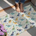 thumbnail image 4 of LightColor Dinosaurs Floral Pattern Door Rugs,Washable Non Slip Door Mats Indoor,Decorative Door Mats,Entry Mat Indoor for Entrance,Bedroom,Kitchen,Bathroom,20"x32", 4 of 6