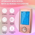 thumbnail image 4 of Estimulador muscular TENS EMS de doble canal Belifu con 24 modos para aliviar el dolor, masajeador electrónico de pulso con 10 almohadillas y bolsa de almacenamiento con cordón antipolvo., 4 of 5