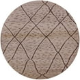 thumbnail image 1 of Ahgly Company Machine Washable Indoor Round Industrial Modern Khaki Rose Pink Area Rugs, 7' Round, 1 of 7